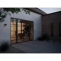 Nordlux LED Außenwandleuchte AVA SMART LIGHT, IP54, 9.5W 2700K 600lm 160°, Bluetooth steuerbar, dimmbar, schwarz / Abdeckung mat