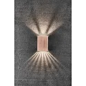 Nordlux LED Wall luminaire FOLD 10 LED Outdoor luminaire, 2x 3,5W, 3000K, up to 2x 250lm, IP54, copper