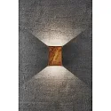 Nordlux LED Wall luminaire FOLD 10 LED Outdoor luminaire, 2x 3,5W, 3000K, up to 2x 250lm, IP54, corten