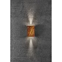 Nordlux LED Wall luminaire FOLD 10 LED Outdoor luminaire, 2x 3,5W, 3000K, up to 2x 250lm, IP54, corten