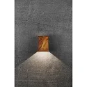 Nordlux LED Wall luminaire FOLD 10 LED Outdoor luminaire, 2x 3,5W, 3000K, up to 2x 250lm, IP54, corten