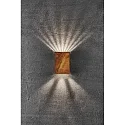 Nordlux LED Wall luminaire FOLD 10 LED Outdoor luminaire, 2x 3,5W, 3000K, up to 2x 250lm, IP54, corten