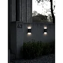 Nordlux LED Wall luminaire FOLD 15 LED Outdoor luminaire, 2x 3,5W, 3000K, up to 2x 250lm, IP54, black