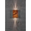 Nordlux LED Wall luminaire FOLD 15 LED Outdoor luminaire, 2x 3,5W, 3000K, up to 2x 250lm, IP54, corten