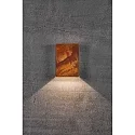 Nordlux LED Wall luminaire FOLD 15 LED Outdoor luminaire, 2x 3,5W, 3000K, up to 2x 250lm, IP54, corten