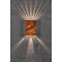Nordlux LED Wall luminaire FOLD 15 LED Outdoor luminaire, 2x 3,5W, 3000K, up to 2x 250lm, IP54, corten