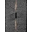 Nordlux LED Wandleuchte ASBOL KUBI LED Außenleuchte, 2x 5W, 3000K, 2x 370lm, IP44, schwarz