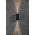 Nordlux LED Wandleuchte ASBOL KUBI LED Außenleuchte, 2x 5W, 3000K, 2x 370lm, IP44, schwarz
