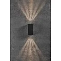 Nordlux LED Wandleuchte ASBOL KUBI LED Außenleuchte, 2x 5W, 3000K, 2x 370lm, IP44, schwarz