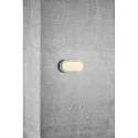 Nordlux Outdoor Aufbau-Außenleuchte CUBA ENERGY OVAL, IP54, 20.5 x 10cm, 7W 3000K 700lm, Weiß / Glas opal