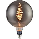 LED Filament light bulb SPIRAL DECO Globe, E27, 8,5W, 1800K, 200lm, glass smoky, dimmable