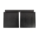 Nordlux ceiling luminaire ETHAN 2 flames GU10 IP20, black matt 