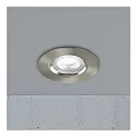 Nordlux Outdoor LED Einbau-Downlight DON SMART, IP65, 4.7W RGB + 2200-6500K 320lm, Bluetooth steuerbar, dimmbar, nickel gebürstet