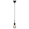 Pendant luminaire PACO, 1 flame, E27, black