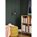 Pendant luminaire PACO, 1 flame, E27, black