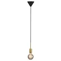 Pendant luminaire PACO, 1 flame, E27, brass