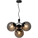 Pendant luminaire IVONA, 4 flames, E27, black