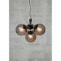 Pendant luminaire IVONA, 4 flames, E27, black