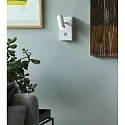 LED Wall luminaire OMARI, 3,2W, 2700K, white