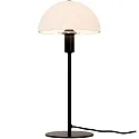 Table lamp ELLEN, E14, shade opal, black