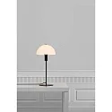 Table lamp ELLEN, E14, shade opal, black