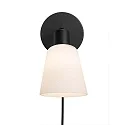 Nordlux Wall luminaire MOLLI, E14, black/opal