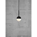 Pendant luminaire CONTINA, G9, opal, black