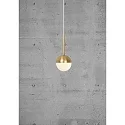 Nordlux Pendant luminaire CONTINA, G9, opal, brass