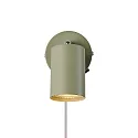 Nordlux wall luminaire EXPLORE with switch, adjustable, with lamp socket GU10 IP20, green 