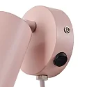 Nordlux wall luminaire EXPLORE with switch, adjustable, with lamp socket GU10 IP20, dusty pink 