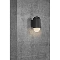 Outdoor Wall luminaire HEKA, E27, IP44, black