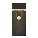 Nordlux LED Solar-Wandleuchte ALYA, eckig, mit PIR-Sensor (8 Meter), IP44, 5W 3000K 480lm, schwarz