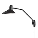 Wandleuchte DARCI, E14, IP20, schwenk-/drehbar, schwarz