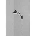 Wandleuchte DARCI, E14, IP20, schwenk-/drehbar, schwarz