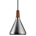 Pendant luminaire NORI 18, E27, brushed steel