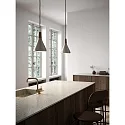 Pendant luminaire NORI 18, E27, brushed steel