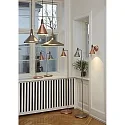 Pendant luminaire NORI 18, E27, brushed steel