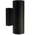 Außenwandleuchte TIN DOUBLE, IP54, Up/Down, 2x GU10 max. 35W, Schwarz