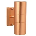 Außenwandleuchte TIN DOUBLE, IP54, Up/Down, 2x GU10 max. 35W, Kupfer