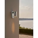 Nordlux outdoor wall luminaire TIN MAXI SENSOR with sensor GU10 IP54, galvanised dimmable
