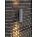 Nordlux Außenwandleuchte TIN MAXI, IP54, Up/Down, 2x GU10 max. 35W, Aluminium