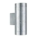 outdoor wall luminaire TIN MAXI DOUBLE GU10 IP54, mat, galvanised 