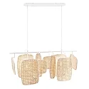 Nordlux Pendelleuchte BALI, 2-flammig, E27, dimmbar, weiß/beige