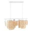 Nordlux Pendelleuchte BALI, 2-flammig, E27, dimmbar, weiß/beige