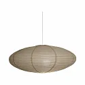 Leuchtenschirm für  Pendelleuchte VILLO, Ø60 x H25cm, Reispapier, beige