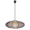 Nordlux Leuchtenschirm für  Pendelleuchte VILLO, Ø60 x H25cm, Reispapier, anthrazit