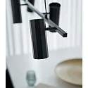 pendant luminaire ALANIS 4 flames GU10 IP20, black 