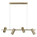 Nordlux pendant luminaire ALANIS 4 flames GU10 IP20, matt, brass 