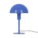 Tischleuchte ELLEN MINI, IP20, Ø 16cm / Höhe 25cm, E14 (exkl.), Metall, transparentes Kabel mit Schalter, blau