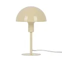 table lamp ELLEN MINI half round, with switch, with lamp socket E14 IP20, yellow, glossy 